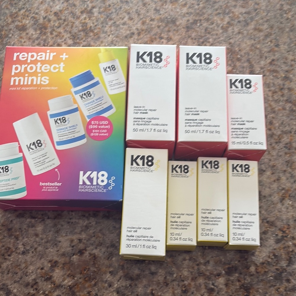 K18 Haircare Repair and Protect Minis Set